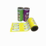 custom logo printing plastic food package bag, food packaging plastic roll film