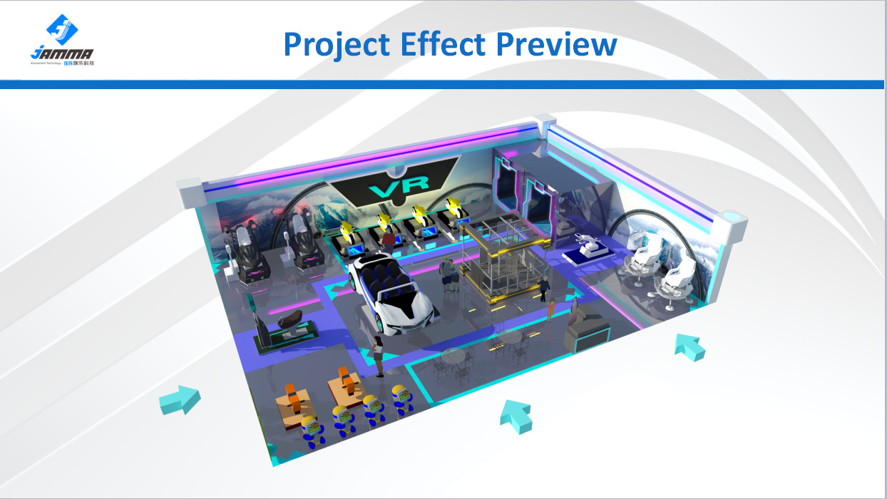 Optional Size Virtual Reality Theme Park Custom Design Project One Stop Game Center