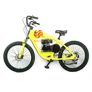 Wholesale New Model 4-Stroke OHV 80CC 26&quot; 1.1KW Chopper Bike Gas Bicycle Chopper Bicycle Gas Bike from china suppliers