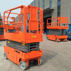 Wholesale Manganese Steel Electric Aerial Work Platform Lift Height 6m Hydraulic Drive from china suppliers