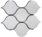 Waterjet Marble Mosaic Shower Tile , Home Depot Mosaic Tile For Shower Walls