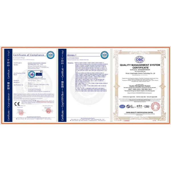 Company certifications including CE and ISO