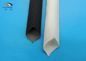 Wholesale 400 ℃ Flexible Black or White High Temperature Fiberglass Sleeving for Cables from china suppliers
