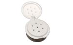 120ML Empty White Bottle Fiber Powder Shaker Bottle with 127mm Flip Top Cap and