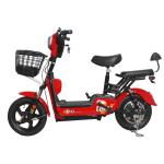 350W Brushless Electric Bike Scooter With Pedals 48V Lead Acid Battery And LED