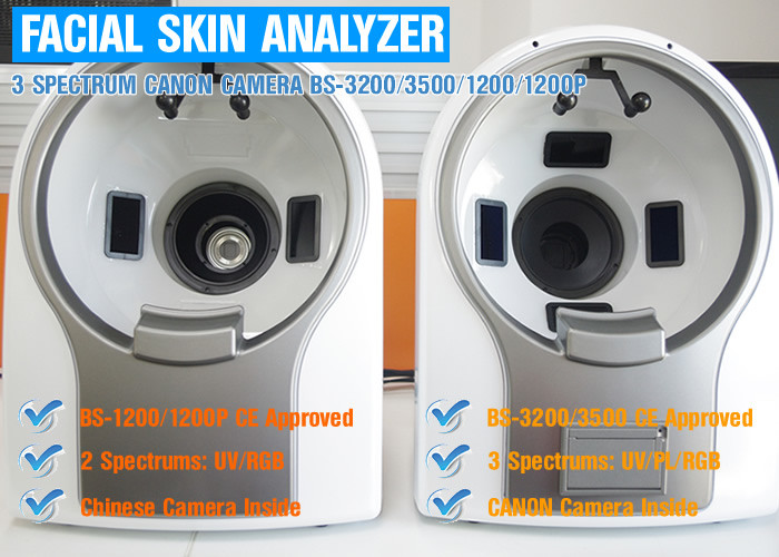 Three Spectrum Facial Skin Analyzer Machine With Canon Camera Magic Mirror For Beauty Salon