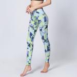 CPG Global Women's Outdoor Leggings Sport Running Pants Yoga Geometrical Green