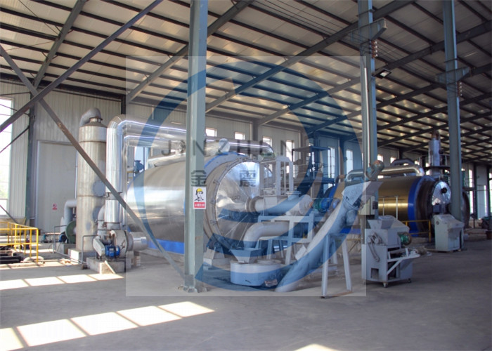 30 Ton Full Automatic Continuous Waste Tyre / Tire Pyrolysis To Fuel Oil Plant