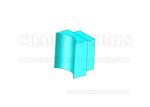 Original Silicone Rubber Bumpers Semi Transparent L19.2 x W16.15 x H14 mm