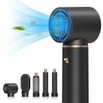 5 in 1 Black Gift Box Hair Dryer One Step Professional Negative Ion Multi