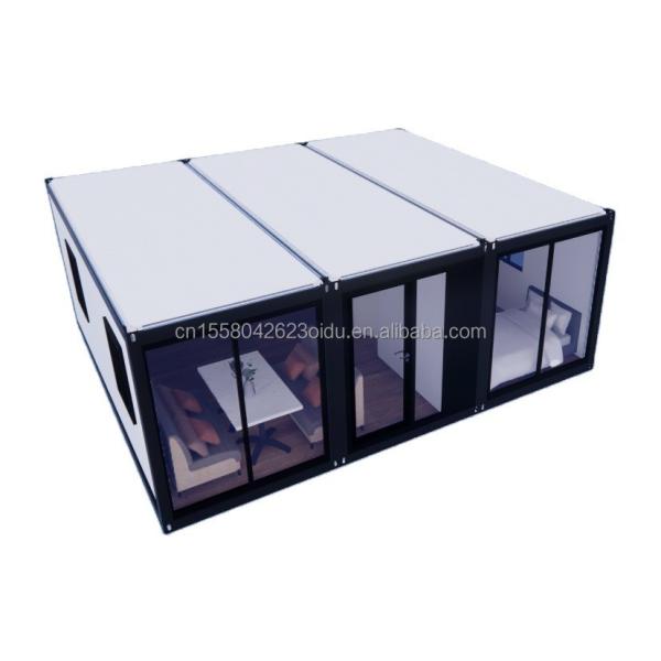 Container Houses Affordable Steel Structure Prefab Homes with 50/75/100mm Wave