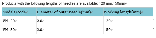 120mm Class II Disposable Veress Needle For Abdominal Surgery