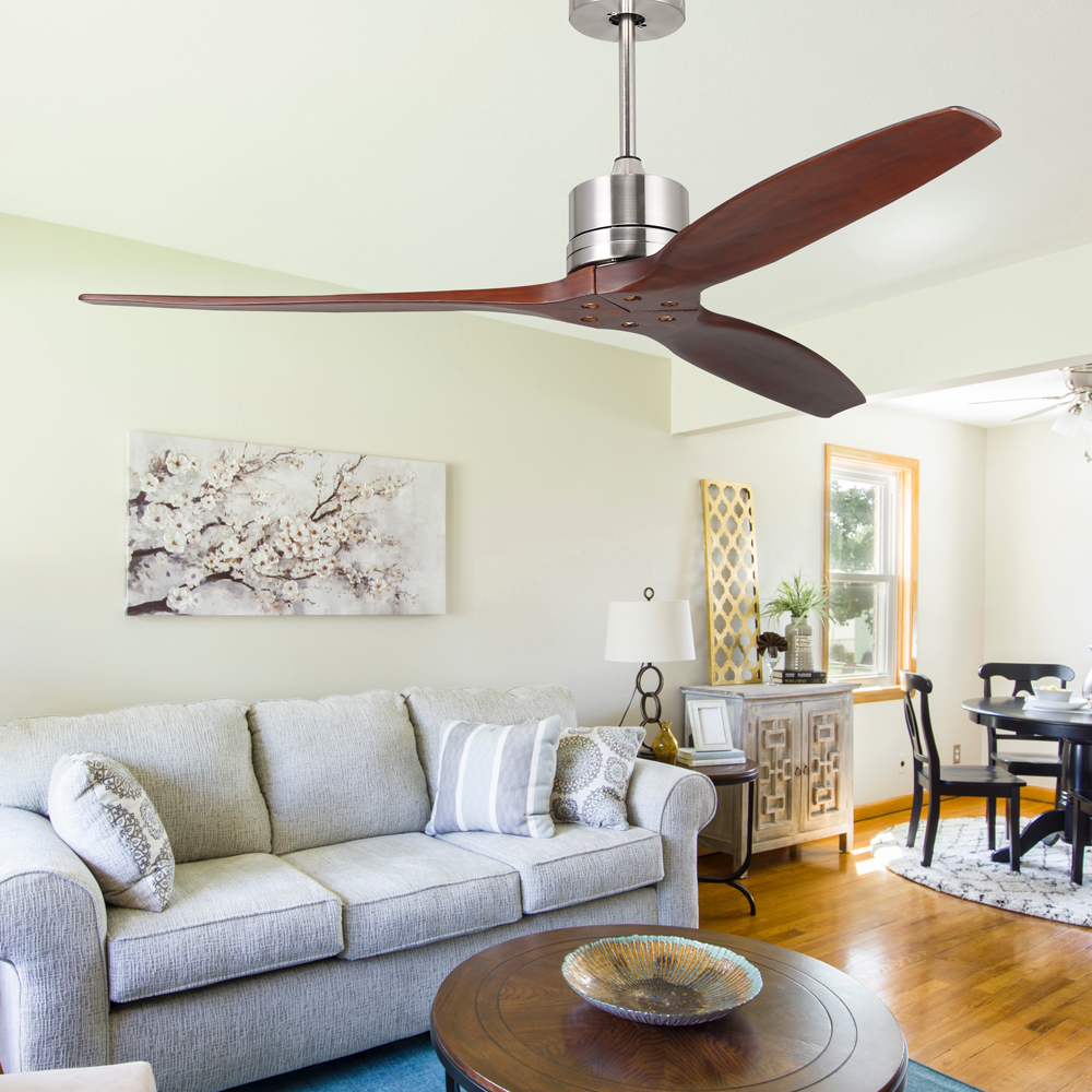 110-240V/50Hz-60Hz 1stshine 3 Blade Ceiling Fan with Remote Control and LED Light