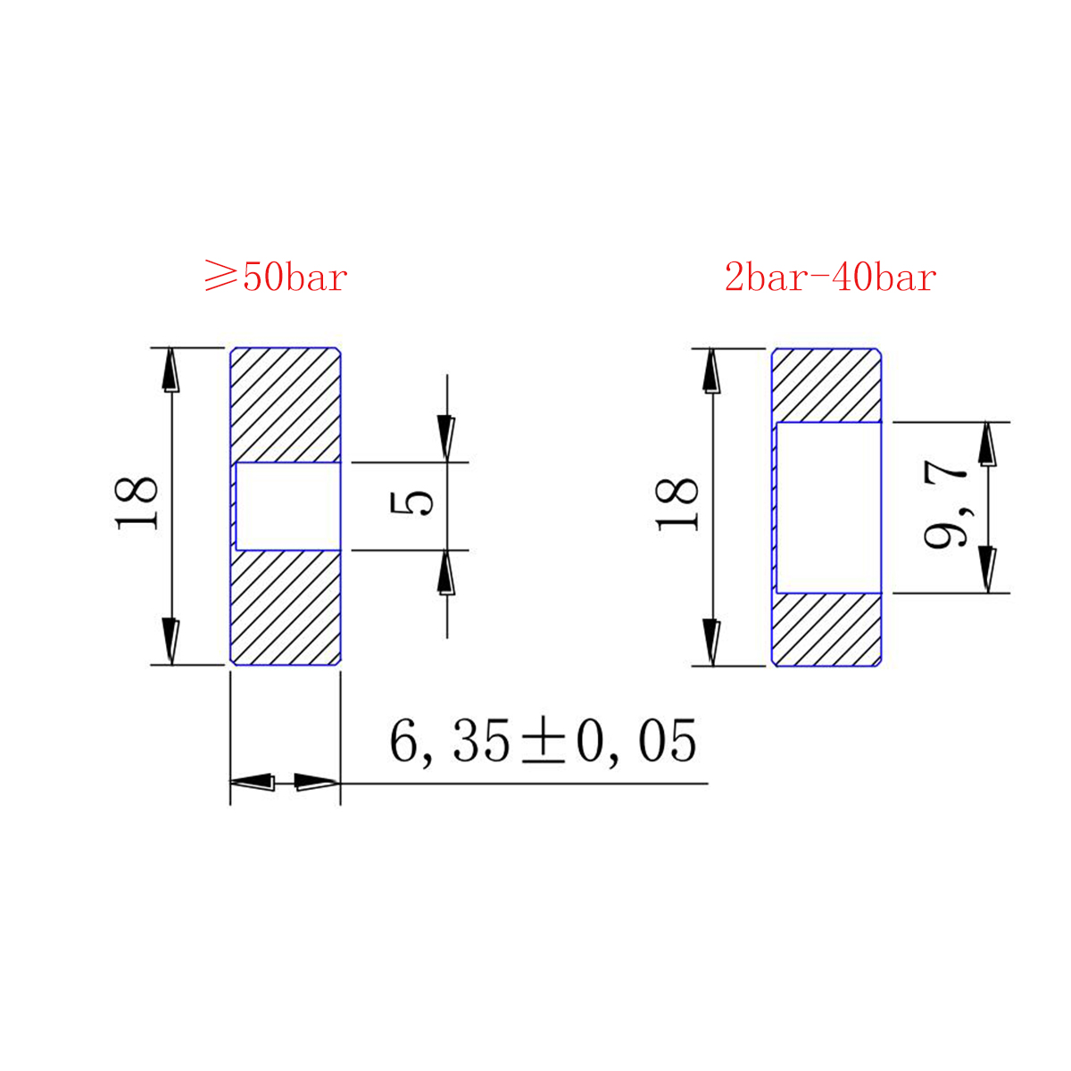30VDC Piezoresistive Ceramic Pressure Transducer For Water Pump