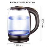 LED Light 1.8L Water Tea Kettle Clear Glass Electric Kettle 1800w BPA Free