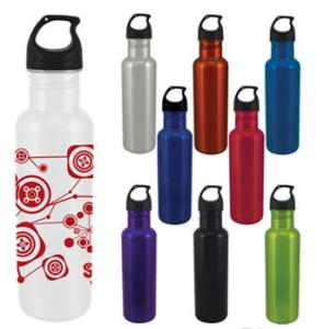 Wholesale Eco-Friendly Wide Mouth 25oz, 750mL Stainless Steel Sports Water Bottle - BPA Free from china suppliers