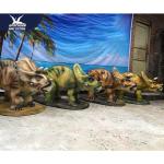 Mechanical Animatronic Outdoor Dinosaur Garden Statue Attractive For Exhibit