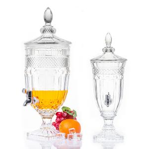 Wholesale Professional fashioned Luxury lead-free crystal glass 5L glass juice beverage dispenser from china suppliers