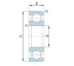 Stainless Steel 440C SS1600-2RS Deep Groove Ball Bearings
