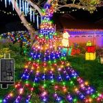 Waterproof Outdoor Halloween Christmas Ornaments Star Wire Lights Multicolor