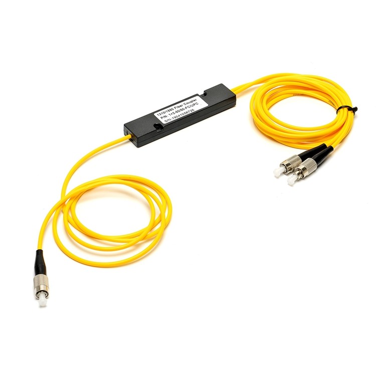 1m ABS Fiber Optic Splitter FC APC 1x2 FBT Coupler Way ROSH Approval