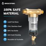 BriskSpring Spin Down Sediment Prefilter System for Whole House Filtration