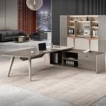 Solid Wood Executive Desk Stylish Modern Design for Comfortable Office Furniture