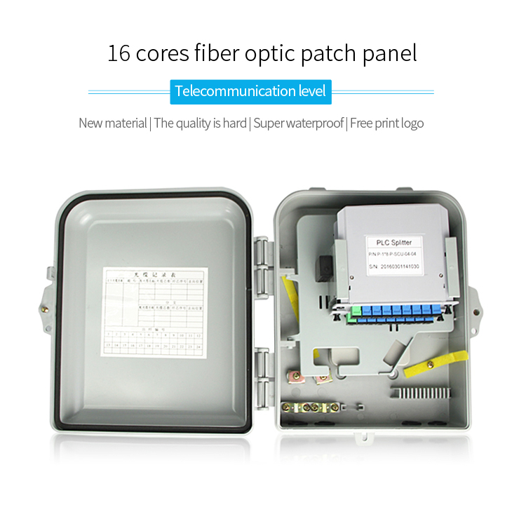Indoor  Outdoor Waterproof ABS Material Mini 8 12 16 24 Cores Optical Fiber Cable Distribution Box