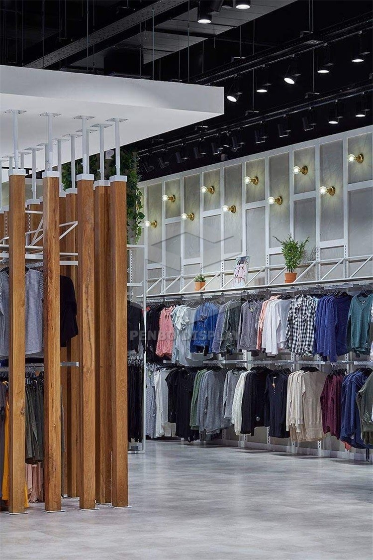 3mm Thick Boutique Female Clothing Shop Display Furniture 8mm Tempered Glass