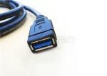 Blue PVC Jacket High Speed USB Cable , USB 3.0 Male To Female Data Cable