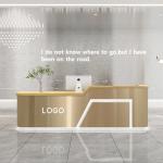 Mail packing N stainless steel cashier desk for hotel beauty salon and clothing