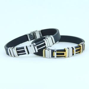 Wholesale Factory Direct Stainless Steel High Quality Silicone Bracelet Bangle LBI61 from china suppliers
