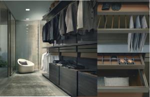 Wholesale Scratchproof PVC Wardrobes Odourless Grey Bedroom Furniture Wardrobe E1 from china suppliers
