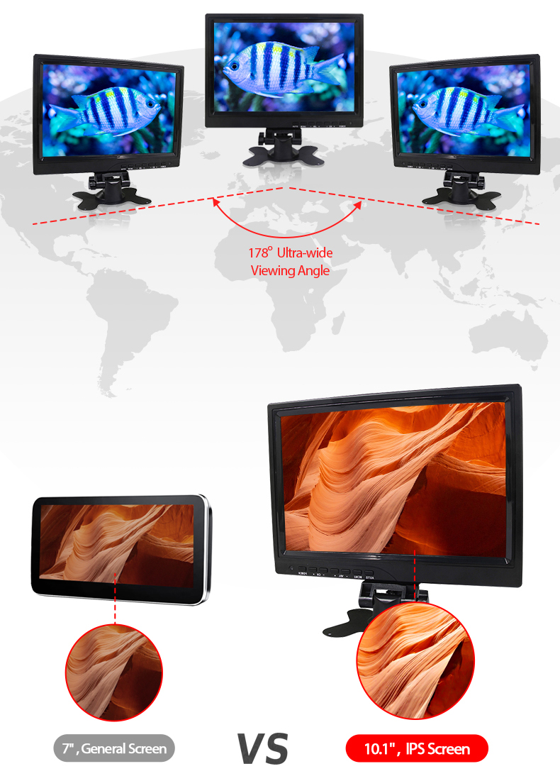 Hopestar 10.1 Inch Touch Screen Monitor Wall Mount 1280X800 Capacitive