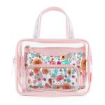 Wholesale PVC Transparent Makeup Bag Set 3 Pieces Organizer for Travel