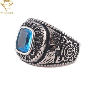 Wholesale Stainless Steel Army US Custom Military Rings from china suppliers