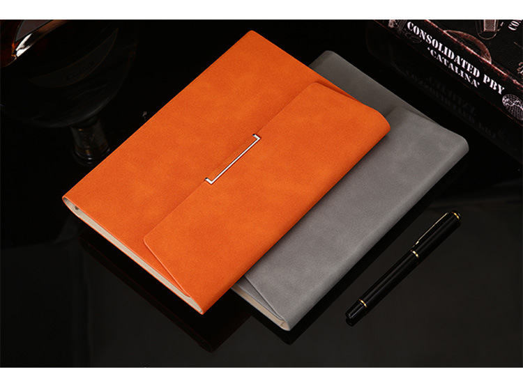 Leather Binder Business Planner With Pen Stationary Set Gift Box Customized Logo