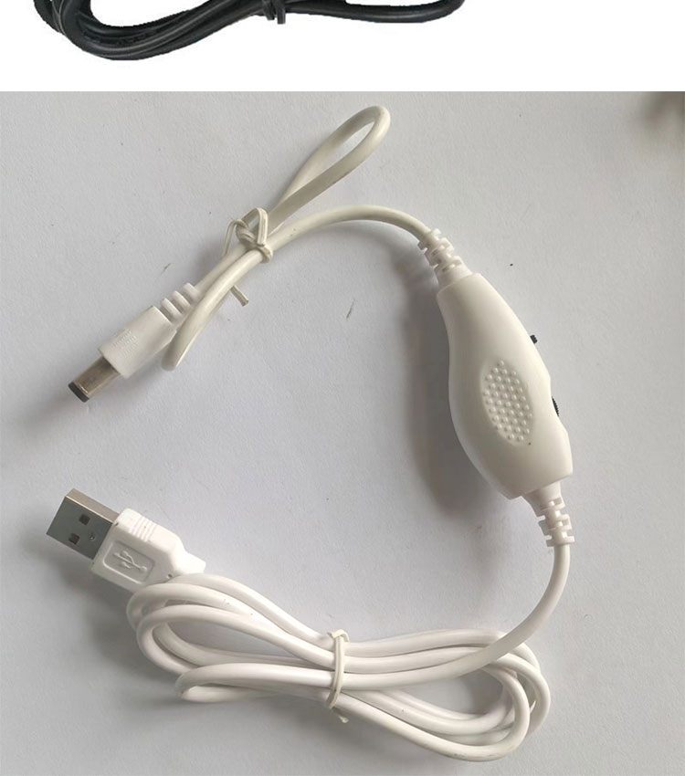 5V USB to DC 5.5x2.1mm 12V Output Brightness Control Adjustable Dimmer on off Switch Cable for LED Light Lamp Fan