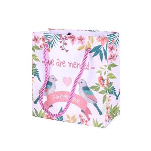 Wholesale Low cost wedding gift packaging paper bag logo print cash on sale customsied from china suppliers