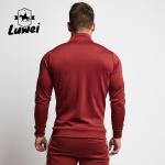 Slim Men Sportswear Set Cardigan Stand Collar Zipper Plus Size Tracksuit