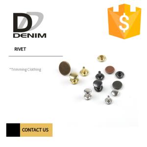 Wholesale Clothing Rivets Finish 7mm Decorative Brass Rivets from china suppliers