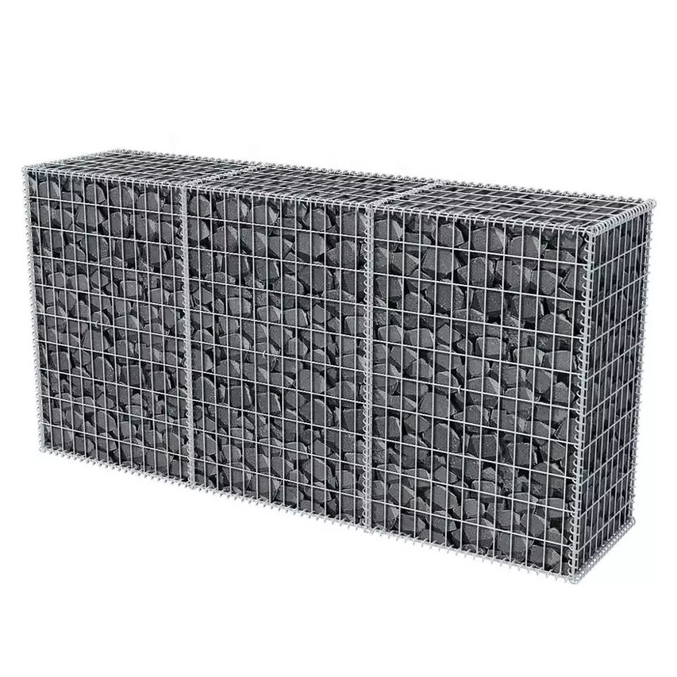Galvanized Welded Mesh Gabion Walls for Stone Retaining Applications Design