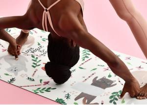 Wholesale Eco Friendly Printing PU Yoga Mat , Non Slippery Natural Rubber Yoga Mat from china suppliers