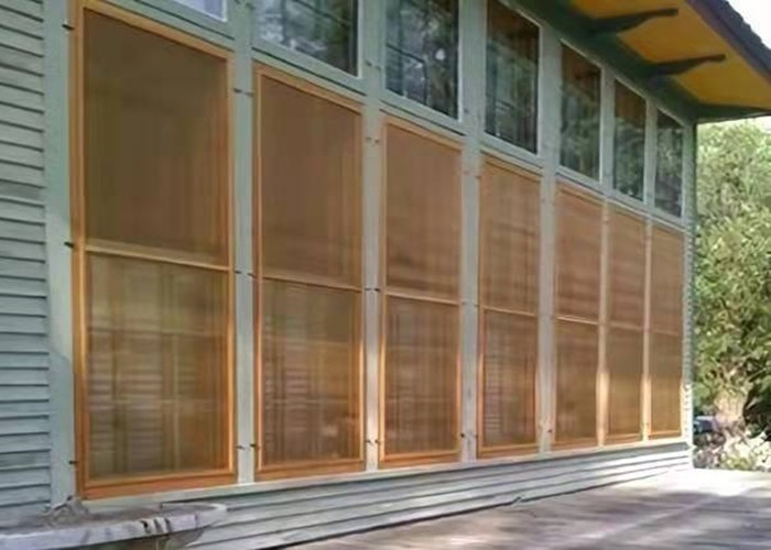 Square Hole Brass Window Screen / 0.15-0.5mm Copper Insect Screen