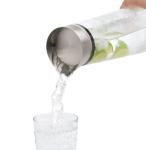 1000ml / 1500ml Glass Water Pitcher Heat Resistant Material Transparent Color