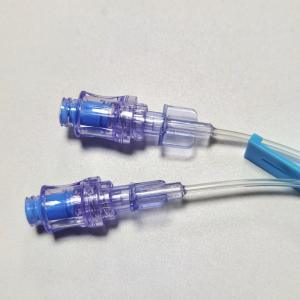 Wholesale TPU Needle Free IV Connectors Positive Pressure Needle Free Valve Port With Extension Tube from china suppliers