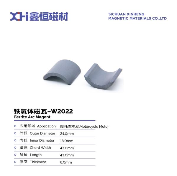 Anisotropic Permanent Magnet Ferrite With High Coercivity For Motorcycle Motors