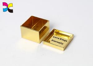 Wholesale Elegant Printed Gift Boxes Golden Paper Material Black Logo Lid Base Structure from china suppliers