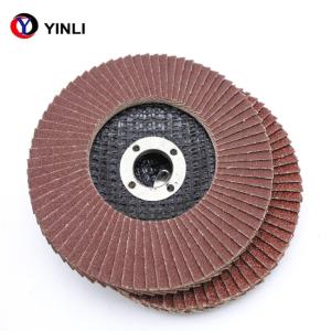 Wholesale 120 grit 150x22mm Aluminum Flap Disc T27 For Metal polishing from china suppliers