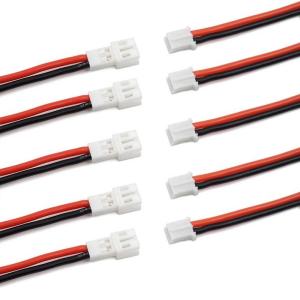 Wholesale Ph2.0 Micro 2 Pin 24AWG Silicone Cable Male Female 100mm 150mm from china suppliers